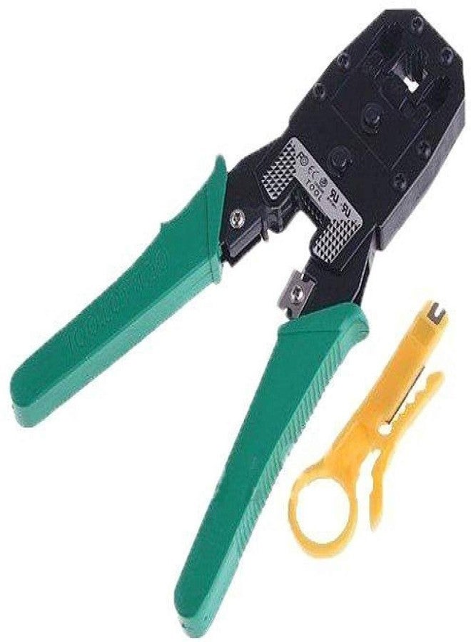 KEBILSHOP أداة كيبيلشوب 3 في 1 للتجعيد المعياري، قاطع كابلات Rj45 وRj11 Cat5E/Cat6 LAN مع قاطع كابلات. - Image 1